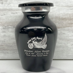 Customer Gallery - Riding with Angels Keepsake Urn - Jet Black
