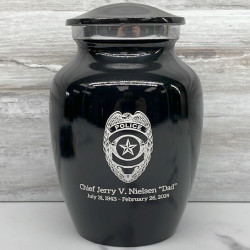 Customer Gallery - Police Sharing Urn - Jet Black