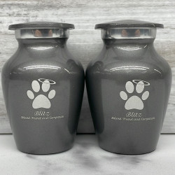 Customer Gallery - Keepsake Angel Paw Pet Cremation Urn - Gunmetal Gray