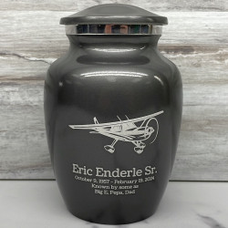 Customer Gallery - Airplane Sharing Urn - Gunmetal Gray