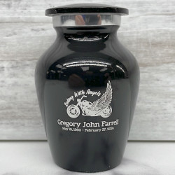Customer Gallery - Riding with Angels Keepsake Urn - Jet Black
