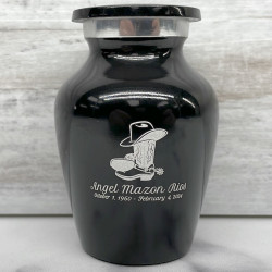 Customer Gallery - Cowboy Boots Keepsake Urn - Jet Black