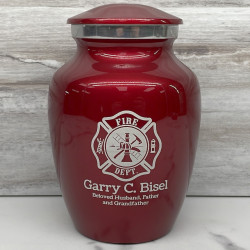 Customer Gallery - Firefighter Sharing Urn - Ruby Red
