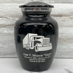 Customer Gallery - Semi Truck Sharing Urn - Jet Black