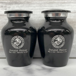 Customer Gallery - Marine Corps Keepsake Urn - Jet Black