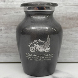 Customer Gallery - Riding with Angels Keepsake Urn - Gunmetal Gray