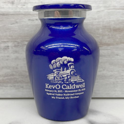 Customer Gallery - Train Keepsake Urn - Midnight Blue