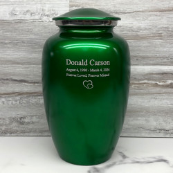 Customer Gallery - Shamrock Green Cremation Urn