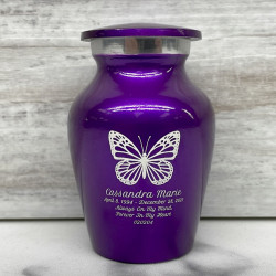 Customer Gallery - Butterfly Keepsake Urn - Purple Luster