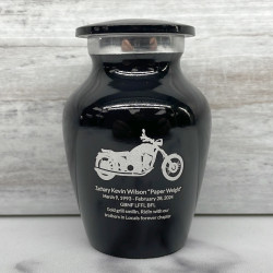 Customer Gallery - Motorcycle Keepsake Urn - Jet Black