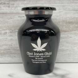 Customer Gallery - Marijuana Keepsake Urn - Jet Black