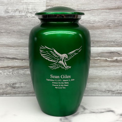 Customer Gallery - Eagle Cremation Urn - Shamrock Green