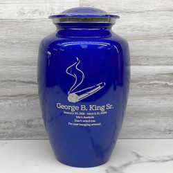 Customer Gallery - Marijuana Joint Cremation Urn - Midnight Blue
