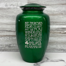 Customer Gallery - Irish Blessing Cremation Urn - Shamrock Green