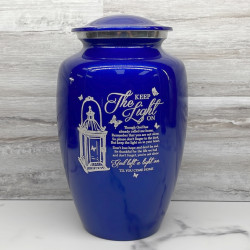 Customer Gallery - Keep the Light On Cremation Urn - Midnight Blue