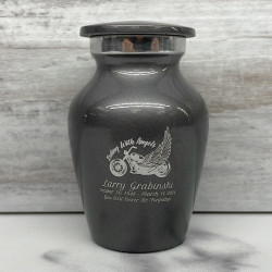Customer Gallery - Riding with Angels Keepsake Urn - Gunmetal Gray