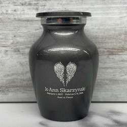 Customer Gallery - Angel Wings Keepsake Urn - Gunmetal Gray