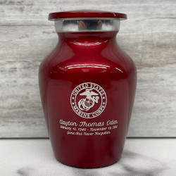 Customer Gallery - Marine Corps Keepsake Urn - Ruby Red