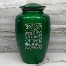 Customer Gallery - Irish Blessing Cremation Urn - Shamrock Green