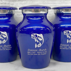 Customer Gallery - Fishing Keepsake Urn - Midnight Blue