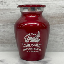 Customer Gallery - Riding with Angels Keepsake Urn - Ruby Red