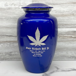 Customer Gallery - Marijuana Cremation Urn - Midnight Blue