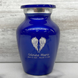 Customer Gallery - Angel Wings Keepsake Urn - Midnight Blue