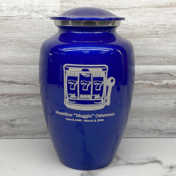 Customer Gallery - Slot Machine Cremation Urn - Midnight Blue