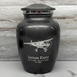 Customer Gallery - Airplane Sharing Urn - Gunmetal Gray