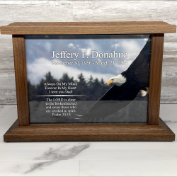 Customer Gallery - Eagle Cremation Urn - Prestige Walnut