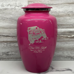 Customer Gallery - Offroad Truck Cremation Urn - Rose Pink