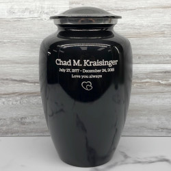 Customer Gallery - Jet Black Cremation Urn