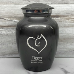 Customer Gallery - Loving Cat Cremation Urn - Gunmetal Gray