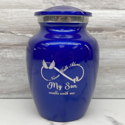 Customer Gallery - My Son Walks With Me Sharing Urn - Midnight Blue