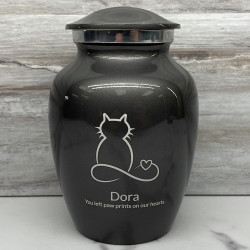 Customer Gallery - Infinite Love Cat Cremation Urn - Gunmetal Gray