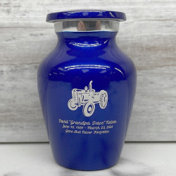 Customer Gallery - Classic Tractor Keepsake Urn - Midnight Blue