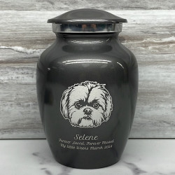 Customer Gallery - Shih Tzu Dog Cremation Urn - Gunmetal Gray