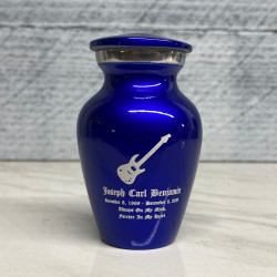 Customer Gallery - Electric Guitar Keepsake Urn - Midnight Blue