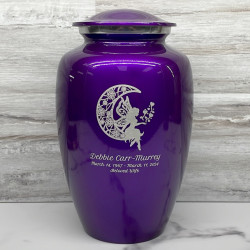 Customer Gallery - Fairy In the Moon Cremation Urn - Purple Luster