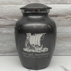 Customer Gallery - Viking Ship Sharing Urn - Gunmetal Gray