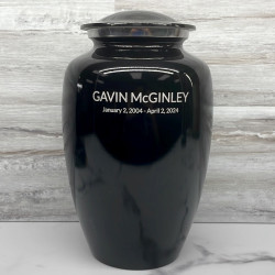 Customer Gallery - Jet Black Cremation Urn