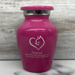 Customer Gallery - Keepsake Loving Cat Pet Cremation Urn - Rose Pink