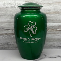 Customer Gallery - Shamrock Cremation Urn - Shamrock Green