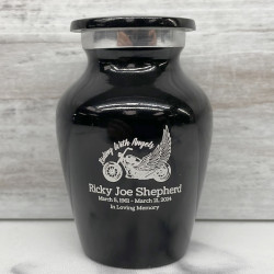 Customer Gallery - Riding with Angels Keepsake Urn - Jet Black