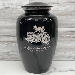 Customer Gallery - Motorcycle II Cremation Urn - Jet Black