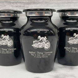 Customer Gallery - Motorcycle II Keepsake Urn - Jet Black