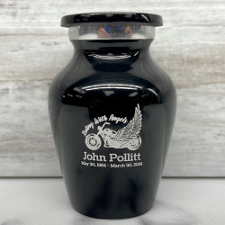 Customer Gallery - Riding with Angels Keepsake Urn - Jet Black