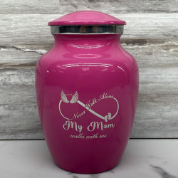 Customer Gallery - My Mom Walks With Me Sharing Urn - Rose Pink