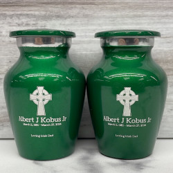Customer Gallery - Celtic Cross Keepsake Urn - Shamrock Green
