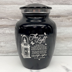 Customer Gallery - Keep the Light On Sharing Urn - Jet Black
